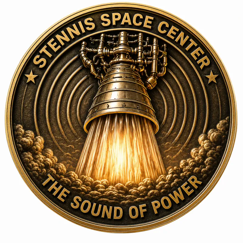NASA Stennis The Sound of Power custom challenge coin front artwork