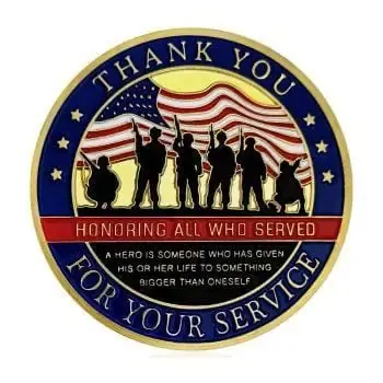 Veteran thank you coin example
