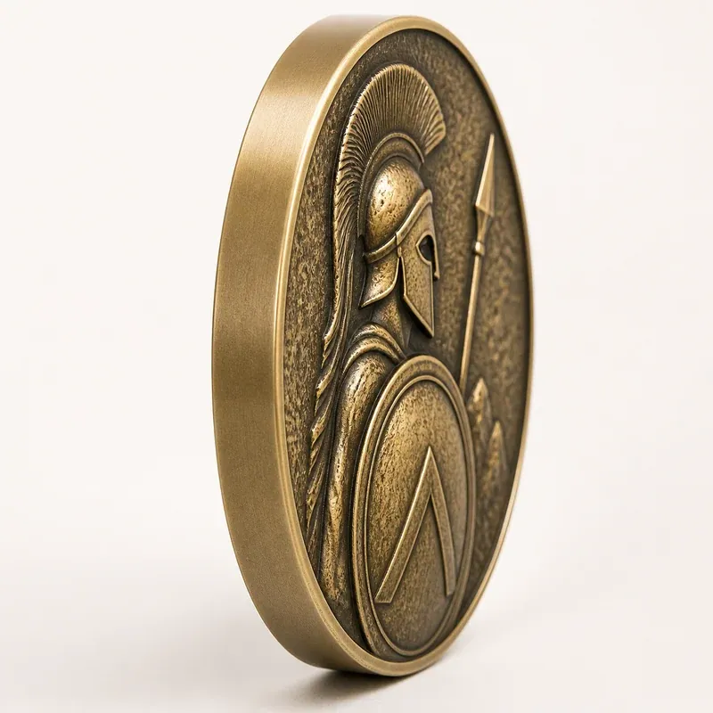 Smooth coin edge without engraving