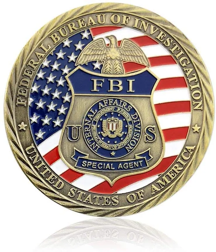 FBI Special Agent Saint Michael commemorative challenge coin