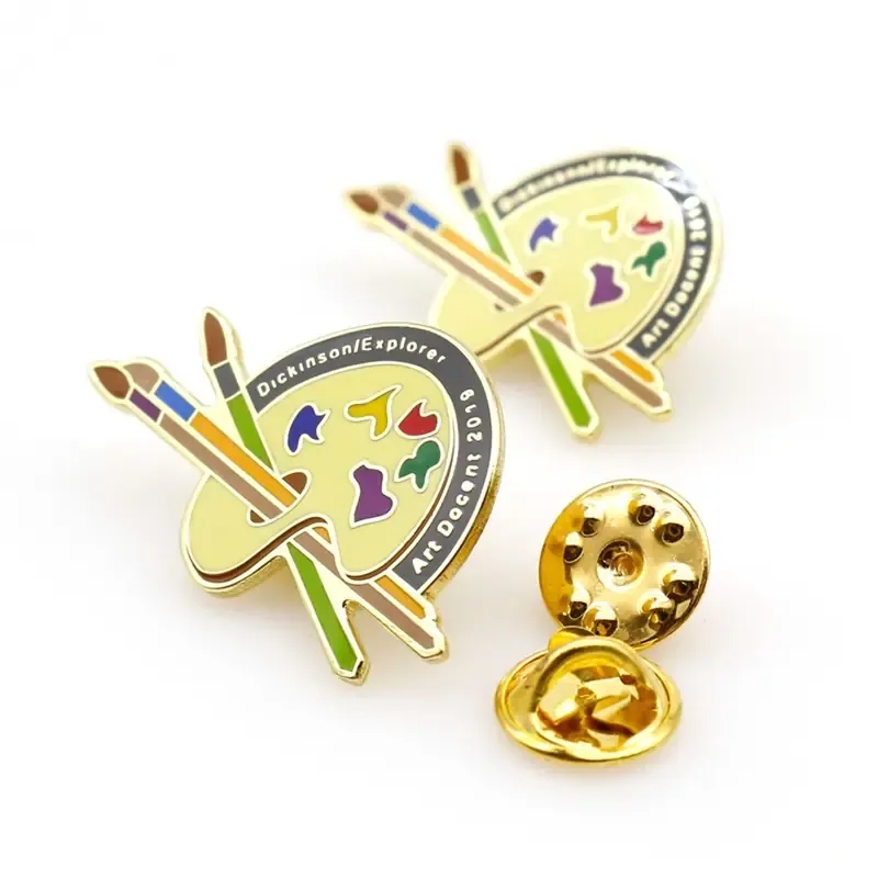Soft enamel pin examples