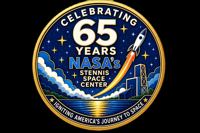 Stennis 65 years coin front artwork refined by GOATED COINS