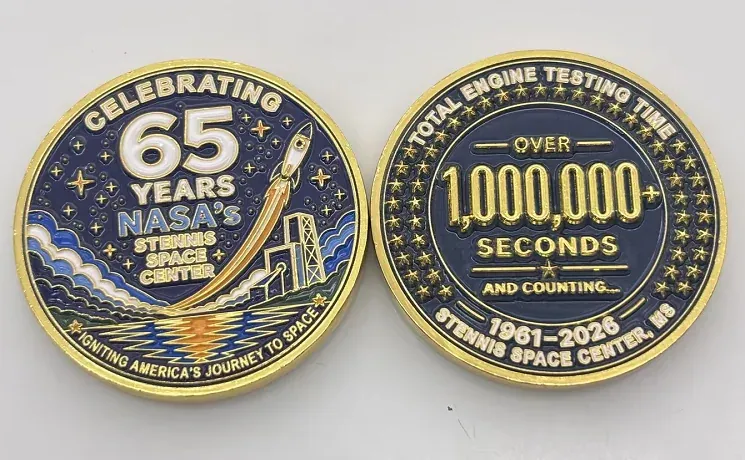 Stennis 65 years and 1,000,000 seconds production coin photo