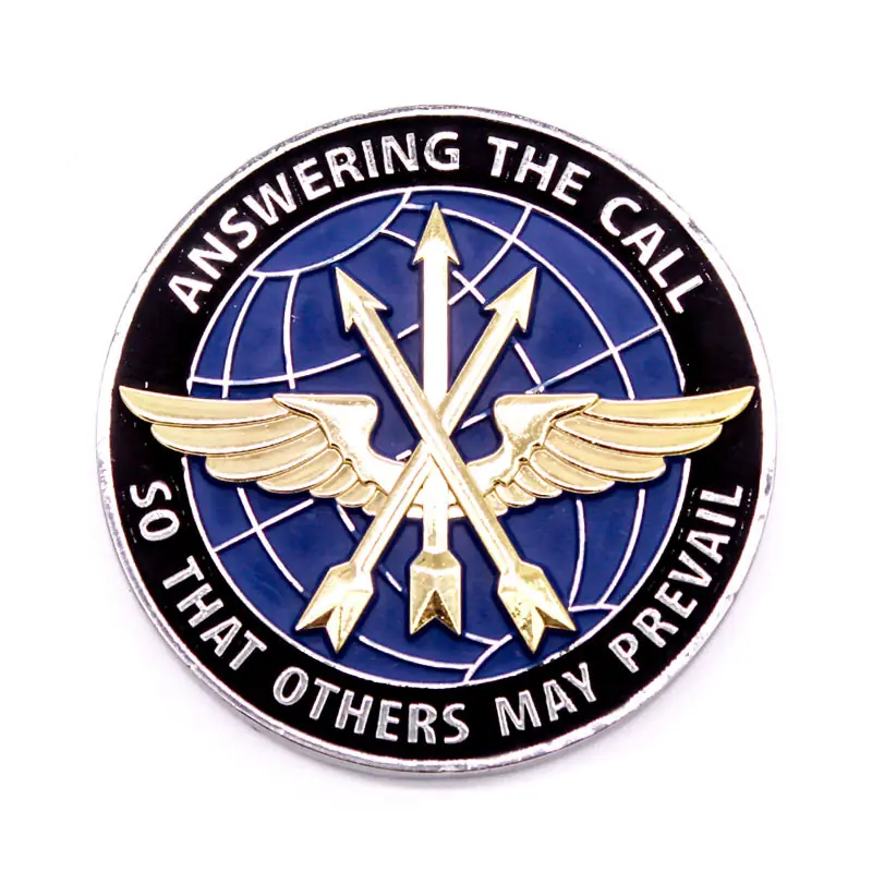 Police and firefighter challenge coin examples