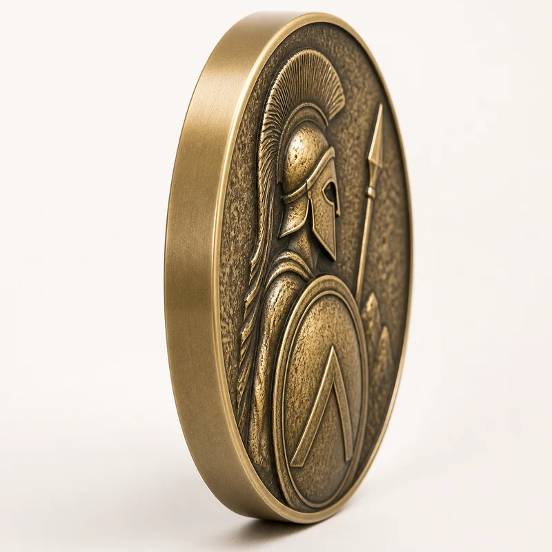 Smooth coin edge without engraving