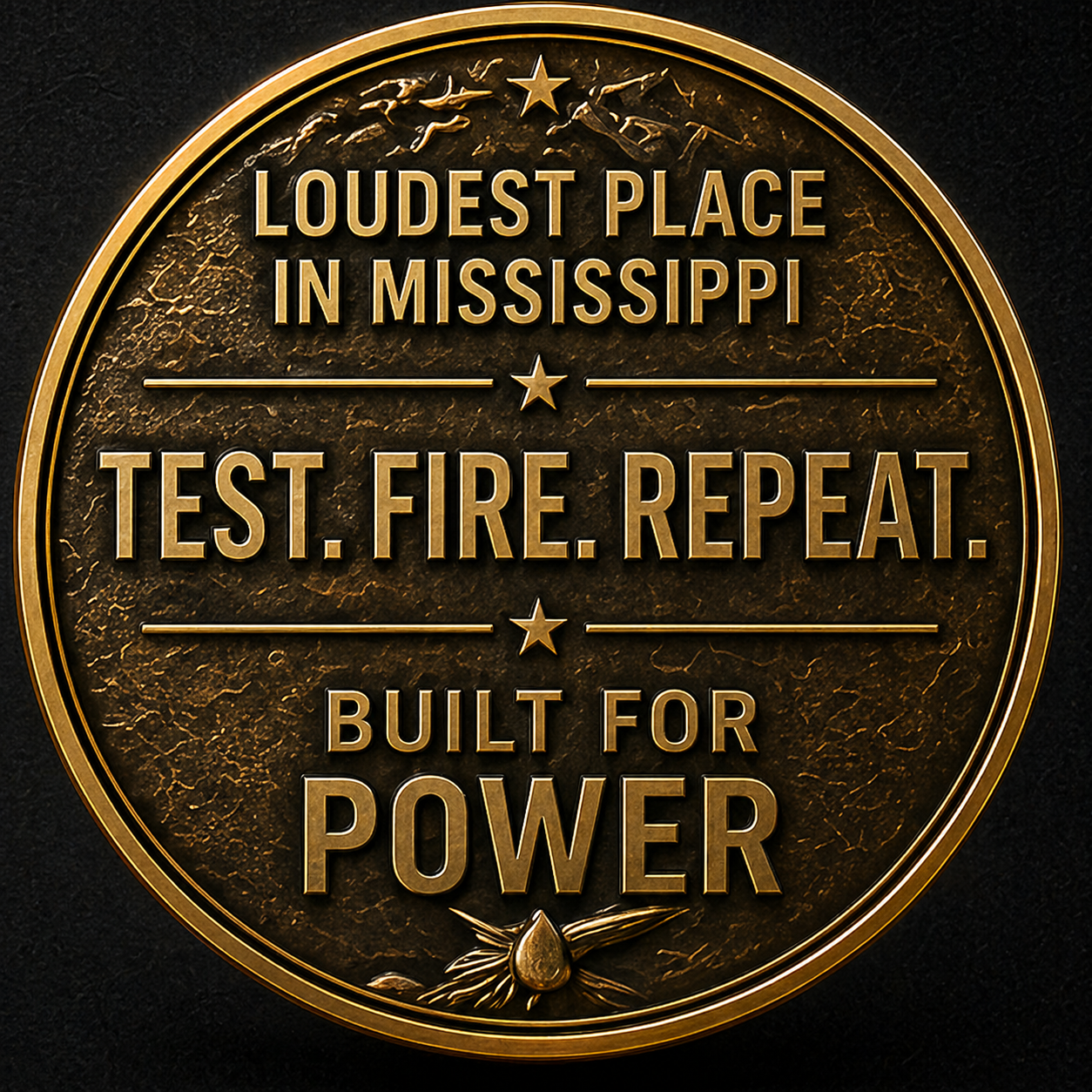 Test Fire Repeat coin back render