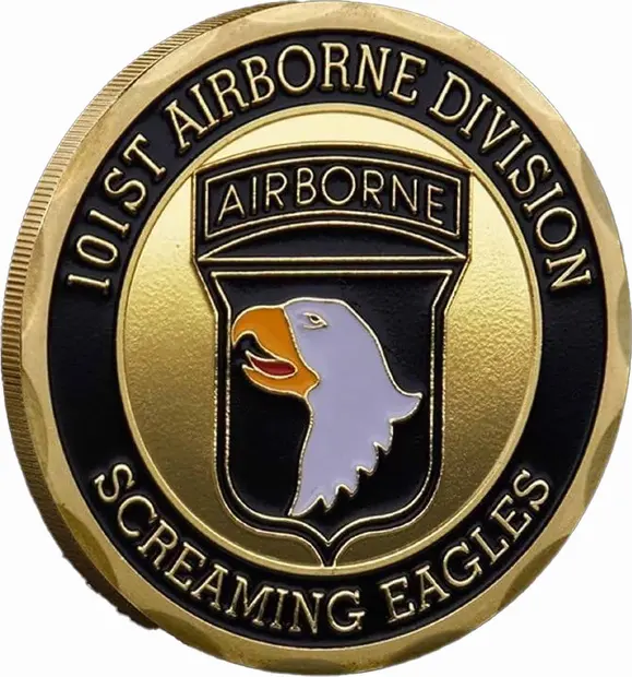 101st Airborne Division Screaming Eagles US Military Commemorative Gold Coin