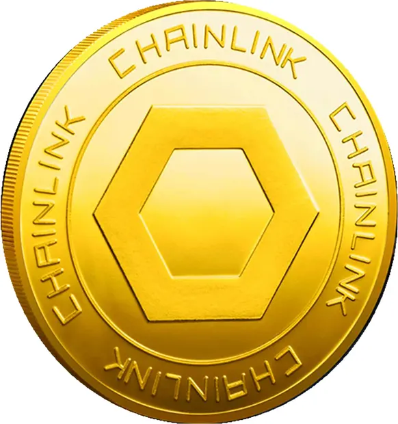 Chainlink Commemorative Blockchain Crypto Gold Plated Coin