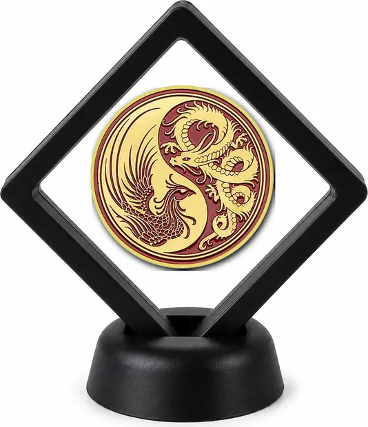 Collector Novelty Coin Display Stand with Coin of Choice