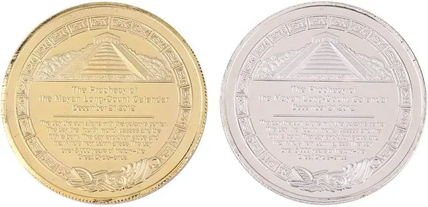 Maya Calendar Commemorative Collection Coin Set of 2