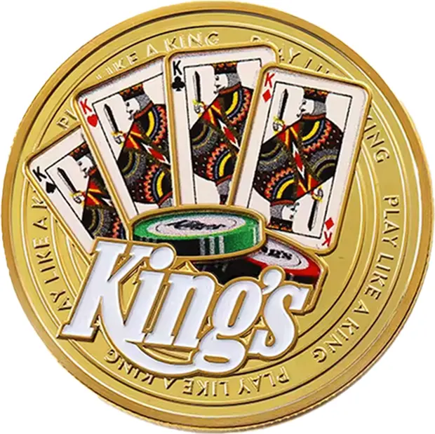 Play Like A King Casino Poker Game Challenge Gold Plated Coins