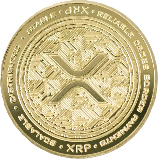 XRP Ripple Blockchain Crypto Gold Plated Coin
